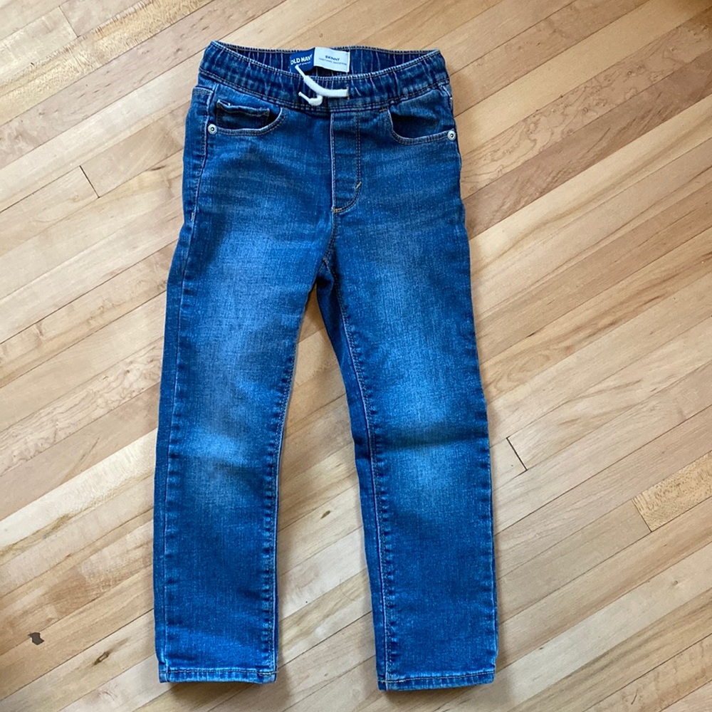 Old Navy 5T skinny functional drawstring jeans